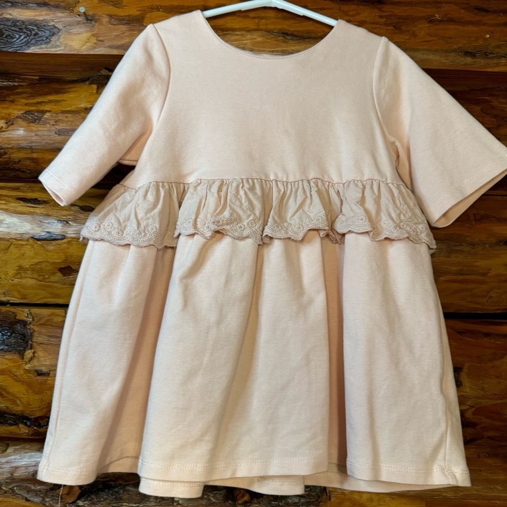 Tahari Light Pink Babydoll Top Girls Size M 7-8